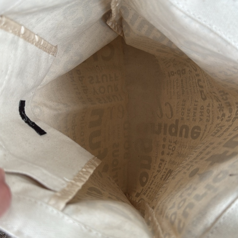 NWOT Kate Spade New York "What Do You Say" canvas tote bag. - Picture 4 of 5